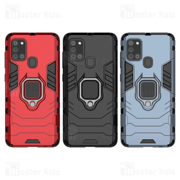 قاب Samsung Galaxy A21s KEYSION ShockProof Armor Ring Holder Case