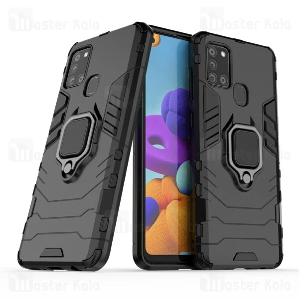 قاب Samsung Galaxy A21s KEYSION ShockProof Armor Ring Holder Case