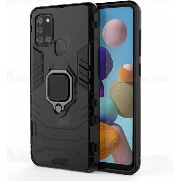 قاب Samsung Galaxy A21s KEYSION ShockProof Armor Ring Holder Case