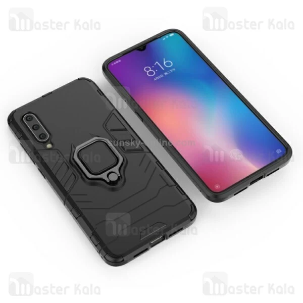 گارد ضد ضربه انگشتی Samsung A50 / A50s / A30s Black Panther KEYSION ShockProof Armor Ring