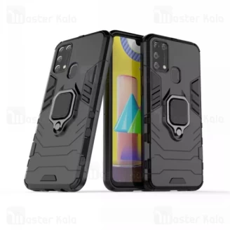 گارد ضد ضربه انگشتی Samsung Galaxy M31 Black Panther KEYSION ShockProof Armor Ring