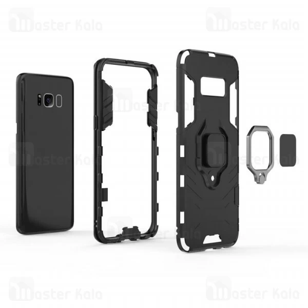 گارد ضد ضربه انگشتی Samsung Galaxy S8 Plus Black Panther KEYSION ShockProof Armor Ring