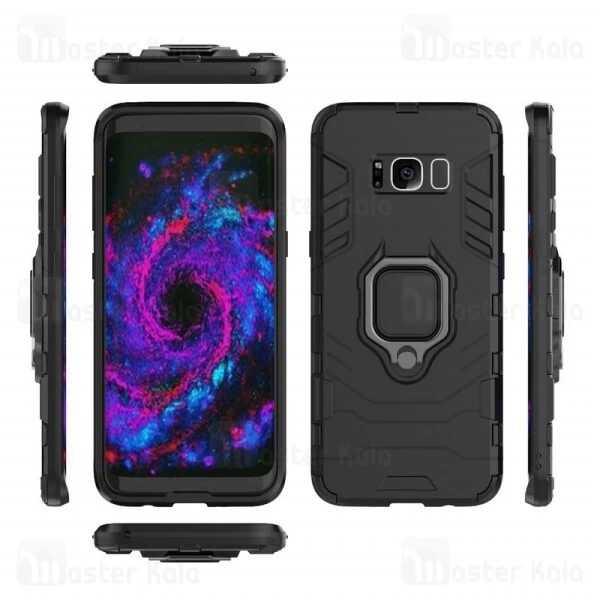 گارد ضد ضربه انگشتی Samsung Galaxy S8 Plus Black Panther KEYSION ShockProof Armor Ring
