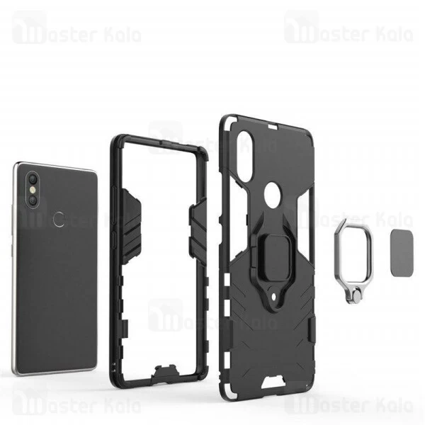 گارد ضد ضربه انگشتی Xiaomi Mi 8 / Mi8 Black Panther KEYSION ShockProof Armor Ring