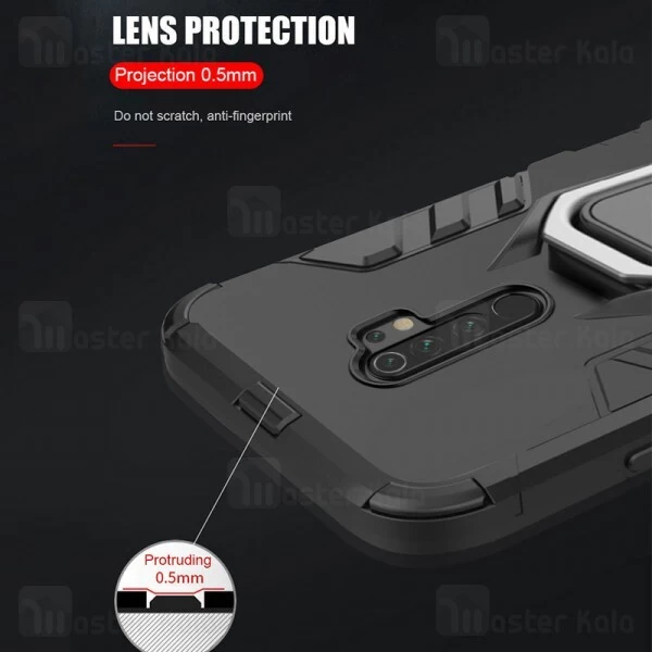قاب Xiaomi Redmi 9 KEYSION ShockProof Armor Ring Holder Case