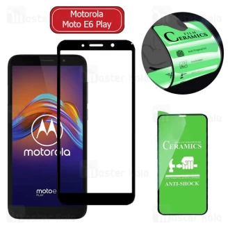محافظ صفحه نانو سرامیک تمام صفحه و تمام چسب موتورولا Motorola Moto E6 Play Glass