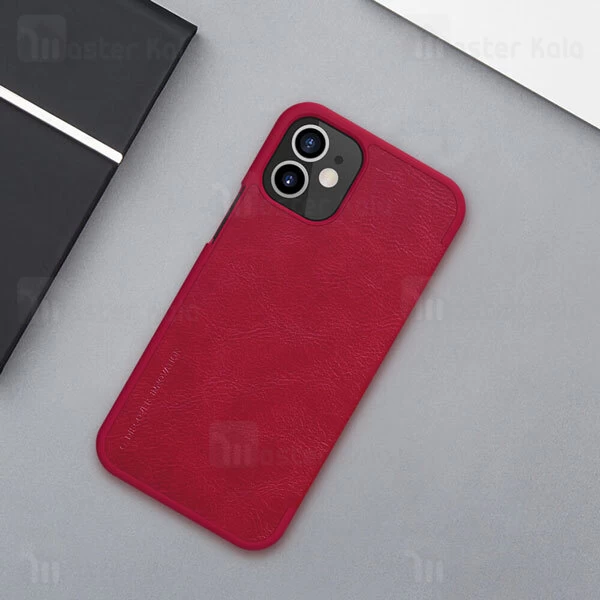 کیف چرمی Apple iPhone 12 mini Nillkin Qin Leather Case