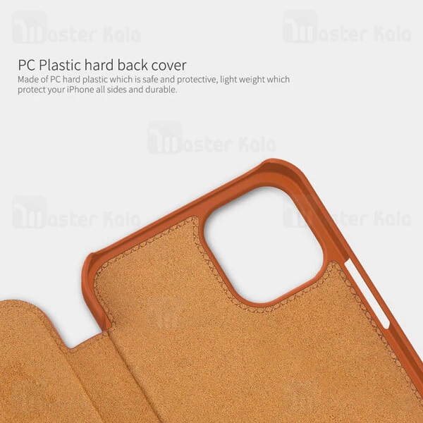 کیف چرمی Apple iPhone 12 mini Nillkin Qin Leather Case