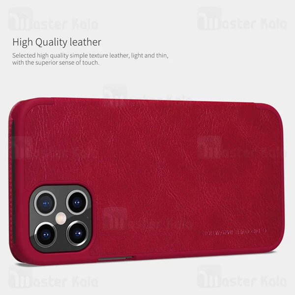 کیف چرمی Apple iPhone 12 Pro max Nillkin Qin Leather Case