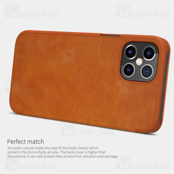 کیف چرمی Apple iPhone 12 Pro max Nillkin Qin Leather Case