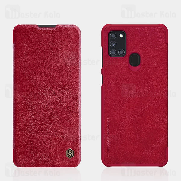 کیف چرمی نیلکین سامسونگ Samsung Galaxy A21s Nillkin Qin Leather Case