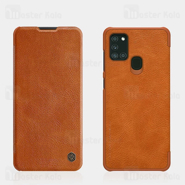 کیف چرمی نیلکین سامسونگ Samsung Galaxy A21s Nillkin Qin Leather Case