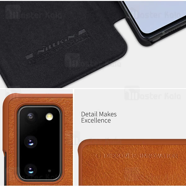 کیف چرمی نیلکین سامسونگ Samsung Galaxy Note 20 Nillkin Qin Leather Case