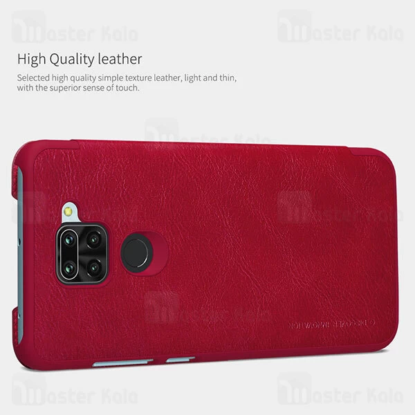 کیف چرمی نیلکین شیائومی Xiaomi Redmi Note 9 / Redmi 10X 4G Nillkin Qin Leather Case