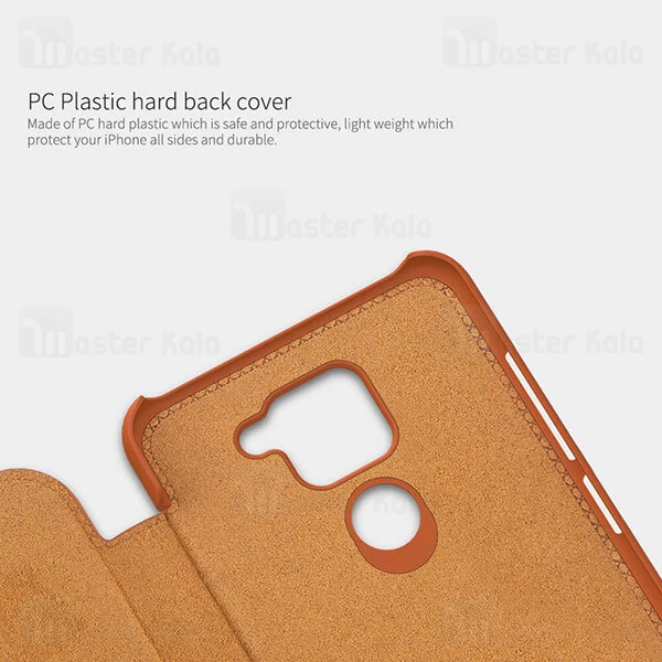 کیف چرمی نیلکین شیائومی Xiaomi Redmi Note 9 / Redmi 10X 4G Nillkin Qin Leather Case
