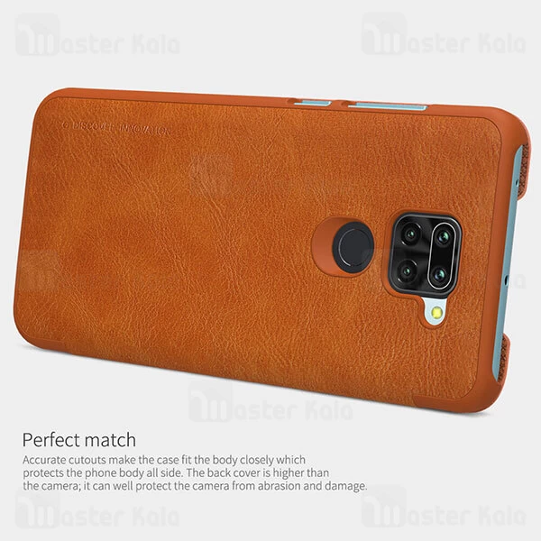 کیف چرمی نیلکین شیائومی Xiaomi Redmi Note 9 / Redmi 10X 4G Nillkin Qin Leather Case