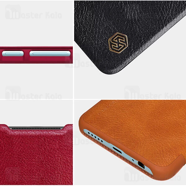 کیف چرمی نیلکین شیائومی Xiaomi Redmi Note 9 / Redmi 10X 4G Nillkin Qin Leather Case