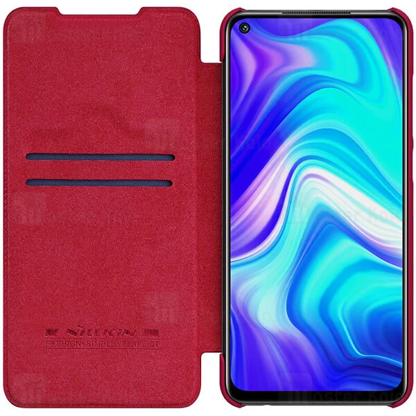 کیف چرمی نیلکین شیائومی Xiaomi Redmi Note 9 / Redmi 10X 4G Nillkin Qin Leather Case