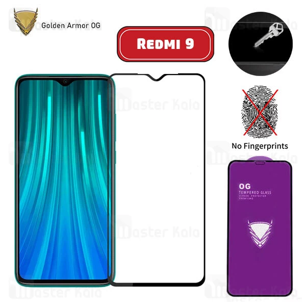 محافظ صفحه شیشه ای تمام صفحه تمام چسب OG شیائومی Xiaomi Redmi 9 / 9 Prime / Poco M2 OG 2.5D Glass
