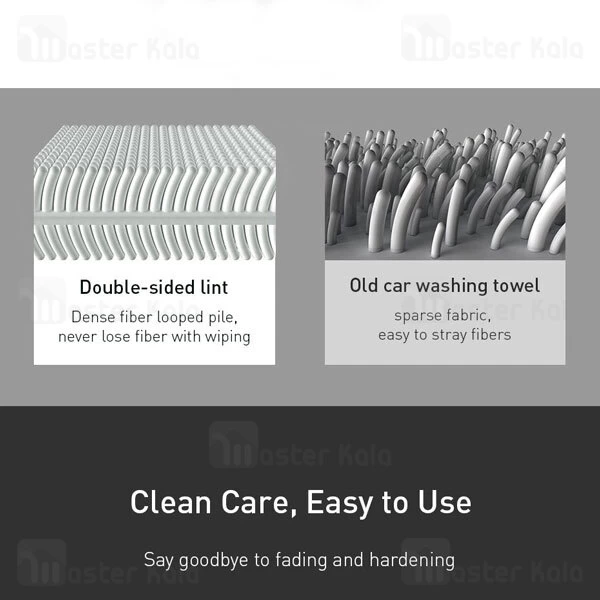 حوله میکروفایبر بیسوس Baseus 2x Microfiber Towel To Dry Washing Car CRXCMJ-0G