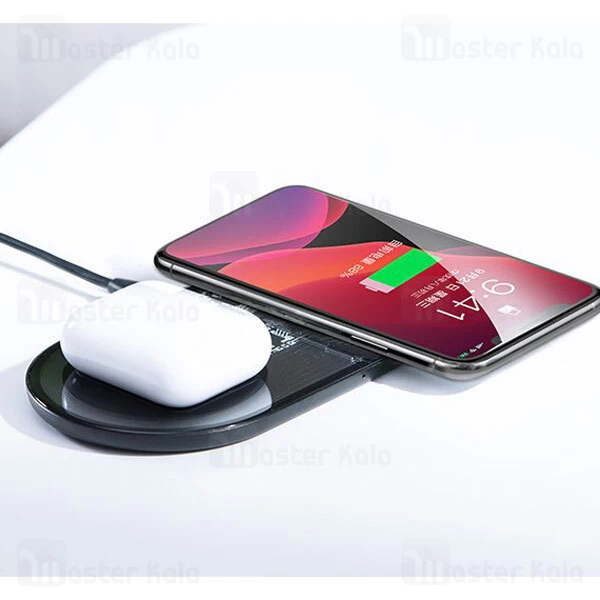 شارژر وایرلس Baseus Simple 2 in 1 Wireless Charger TZWXJK 24W