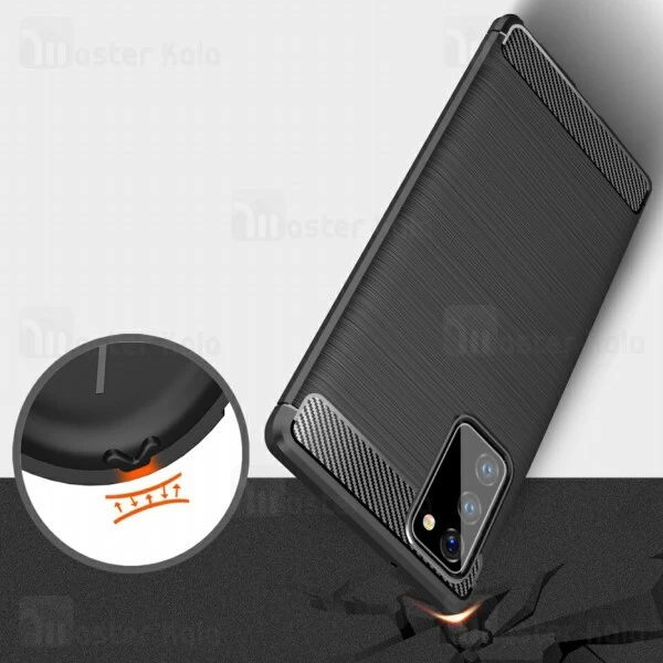 قاب محافظ ژله ای Samsung Galaxy Note 20 Fiber Carbon Rugged Armor Case