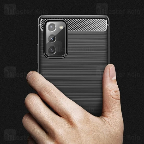 قاب محافظ ژله ای Samsung Galaxy Note 20 Fiber Carbon Rugged Armor Case