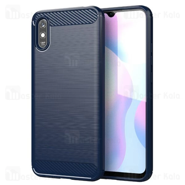 قاب محافظ ژله ای Xiaomi Redmi 9A Fiber Carbon Rugged Armor Case