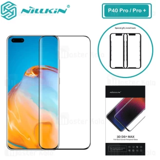 محافظ صفحه شیشه ای تمام صفحه تمام چسب نیلکین Huawei P40 Pro / P40 Pro Plus Nillkin 3D DS+ Max