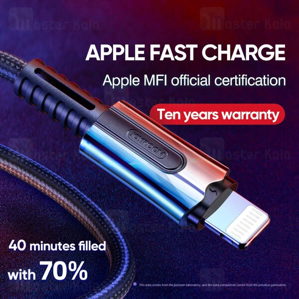 کابل لایتنینگ به تایپ سی Joyroom Knight Series S-M409 PD 1.2M 3A Quick-Charge