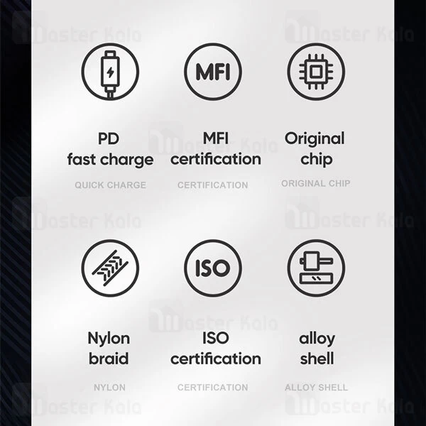 کابل لایتنینگ به تایپ سی Joyroom Knight Series S-M409 PD 1.2M 3A Quick-Charge