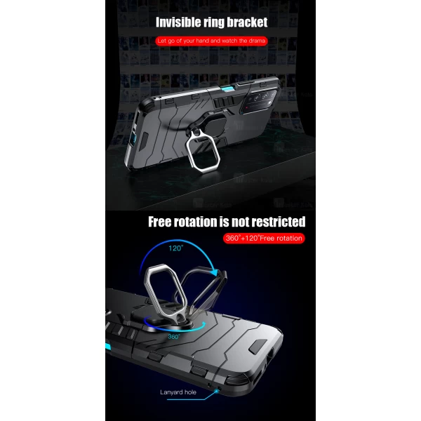 گارد ضد ضربه انگشتی Huawei Honor Play 4 KEYSION ShockProof Armor Ring