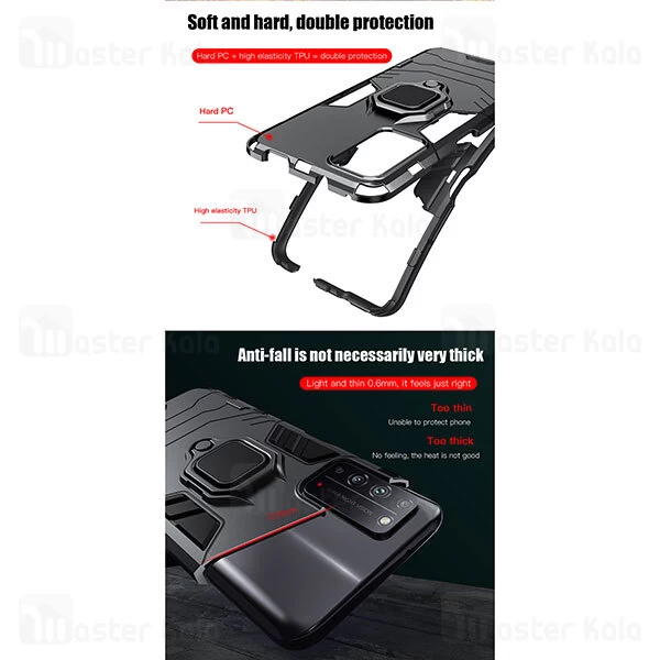 گارد ضد ضربه انگشتی Huawei Honor Play 4 KEYSION ShockProof Armor Ring