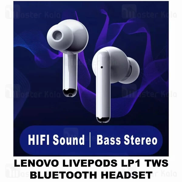 ﻿هندزفری بلوتوث Lenovo LivePods LP1 TWS Bluetooth Earbuds