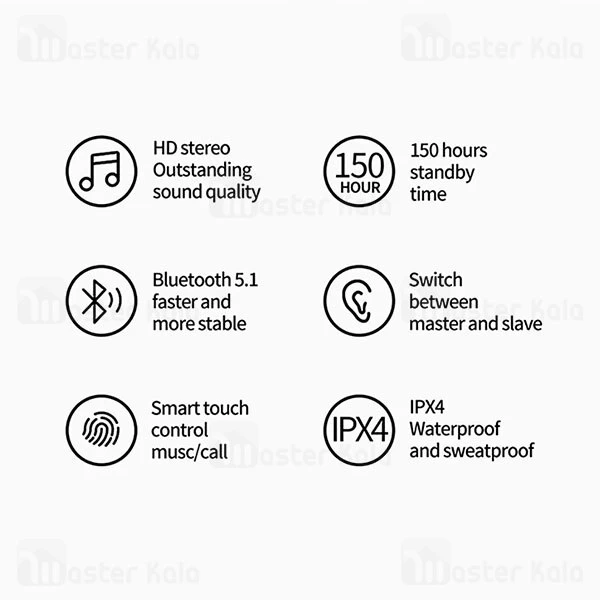 هندزفری بلوتوث دوگوش مک دودو MCDODO HP-530 True Wireless Stereo