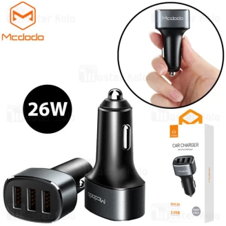 شارژر فندکی مک دودو Mcdodo CC-6300 Three USB Output توان 26 وات