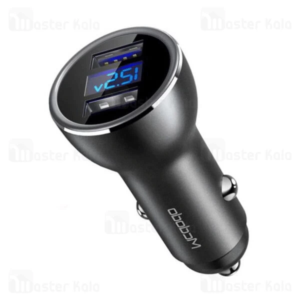 شارژر فندکی Mcdodo CC-6741 Dual USB Output Digital Display Car Charger 17W