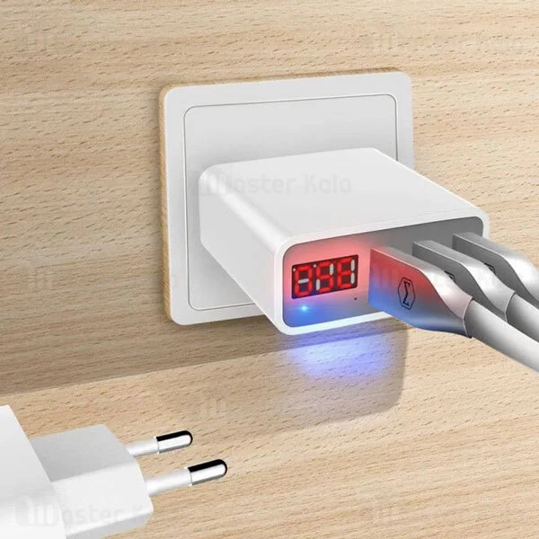 شارژر دیواری Mcdodo CH-5030 3 Port USB Digital Display Charger
