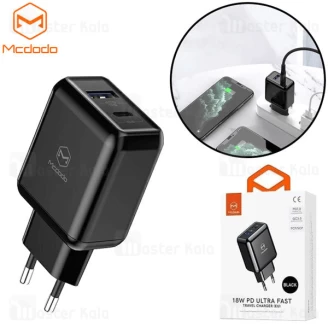 شارژر دیواری فست شارژ مک دودو Mcdodo CH-6891 QC3.0 + PD3.0 EU توان 18 وات 