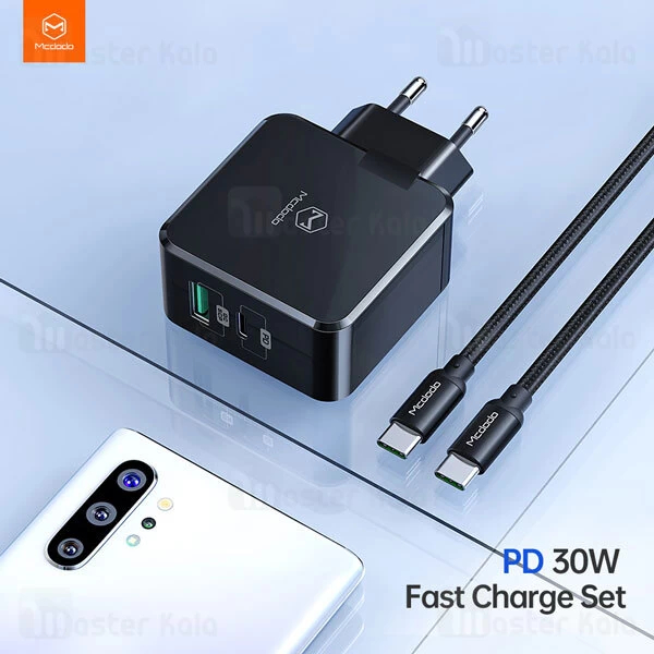 شارژر دیواری Mcdodo CH-6923 QC + PD Dual Output 30W Quick Charge