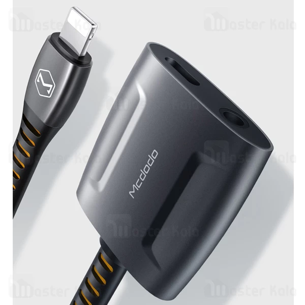 کابل تبدیل لایتنینگ اتصال همزمان هندزفری و شارژر Mcdodo CA-6340 Audio Adapter 2 آمپر