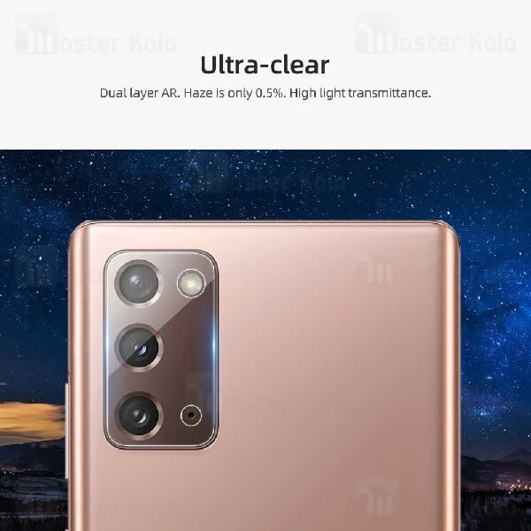 پک دوتایی محافظ لنز دوربین نیلکین Samsung Galaxy Note 20 InvisiFilm Camera Protector