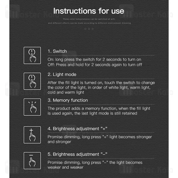 رینگ لایت توتو TOTU F-539A Live Stand Desktop Model Ring Light Kit