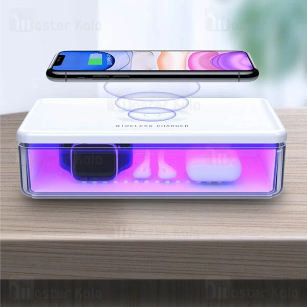 دستگاه ضد عفونی کننده و شارژر وایرلس TOTU N52 Wireless Charging Sterilization Box