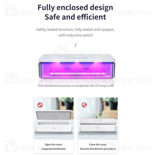 دستگاه ضد عفونی کننده و شارژر وایرلس TOTU N52 Wireless Charging Sterilization Box