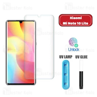 محافظ صفحه شیشه ای تمام صفحه و خمیده یو وی مات شیائومی Xiaomi Mi Note 10 Lite UV Matte