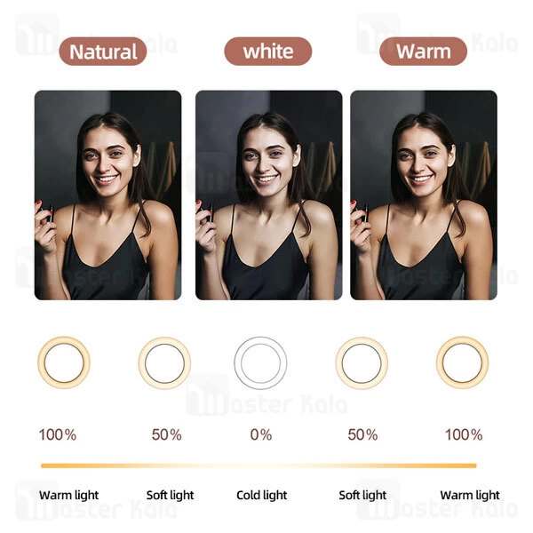 رینگ لایت جویروم Joyroom JR-ZS229 Mini Desktop 10inch Selfie Ring Light With Tripod