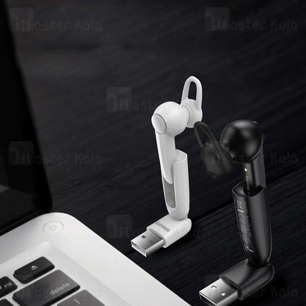 هندزفری بلوتوث تک گوش بیسوس Baseus A05 Encok Vehicle-mounted Wireless Earphones NGA05-01 با داک شارژ