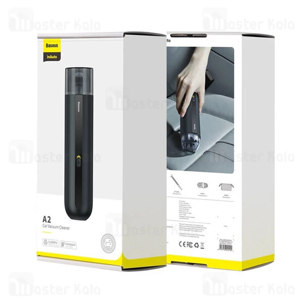 جارو شارژی ماشین بیسوس Baseus A2 Mini Wireless CRXCQA2-01 Vacuum Cleaner 70W 5000Pa توان 70 وات