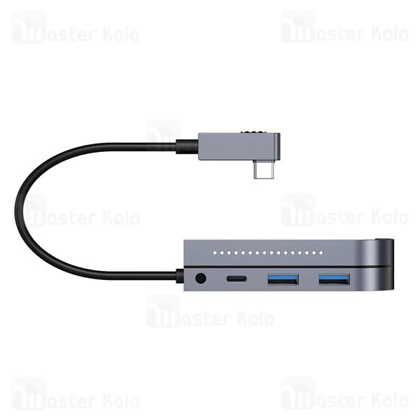 هاب Baseus Bend Angle No 7 Multifunctional Type C HUB Converter CAHUB-CWJ0G